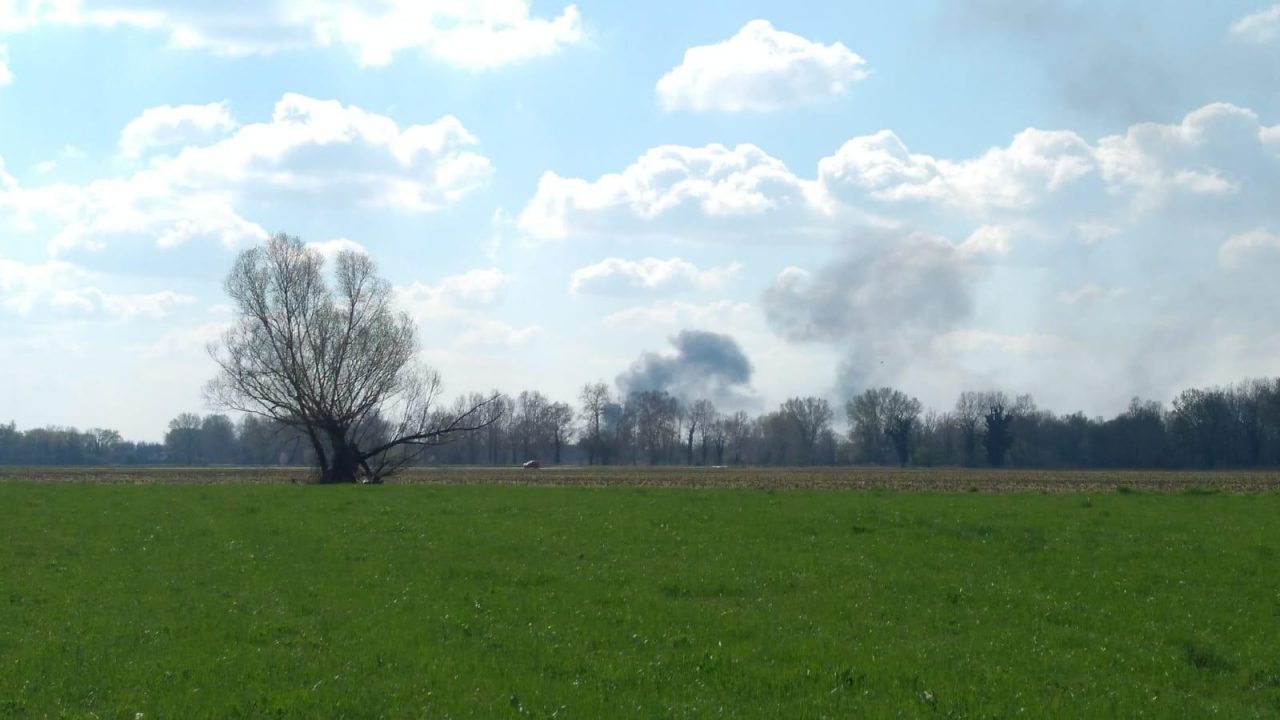 autobus in fiamme
