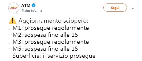 Sciopero generale al via, le metro interrotte