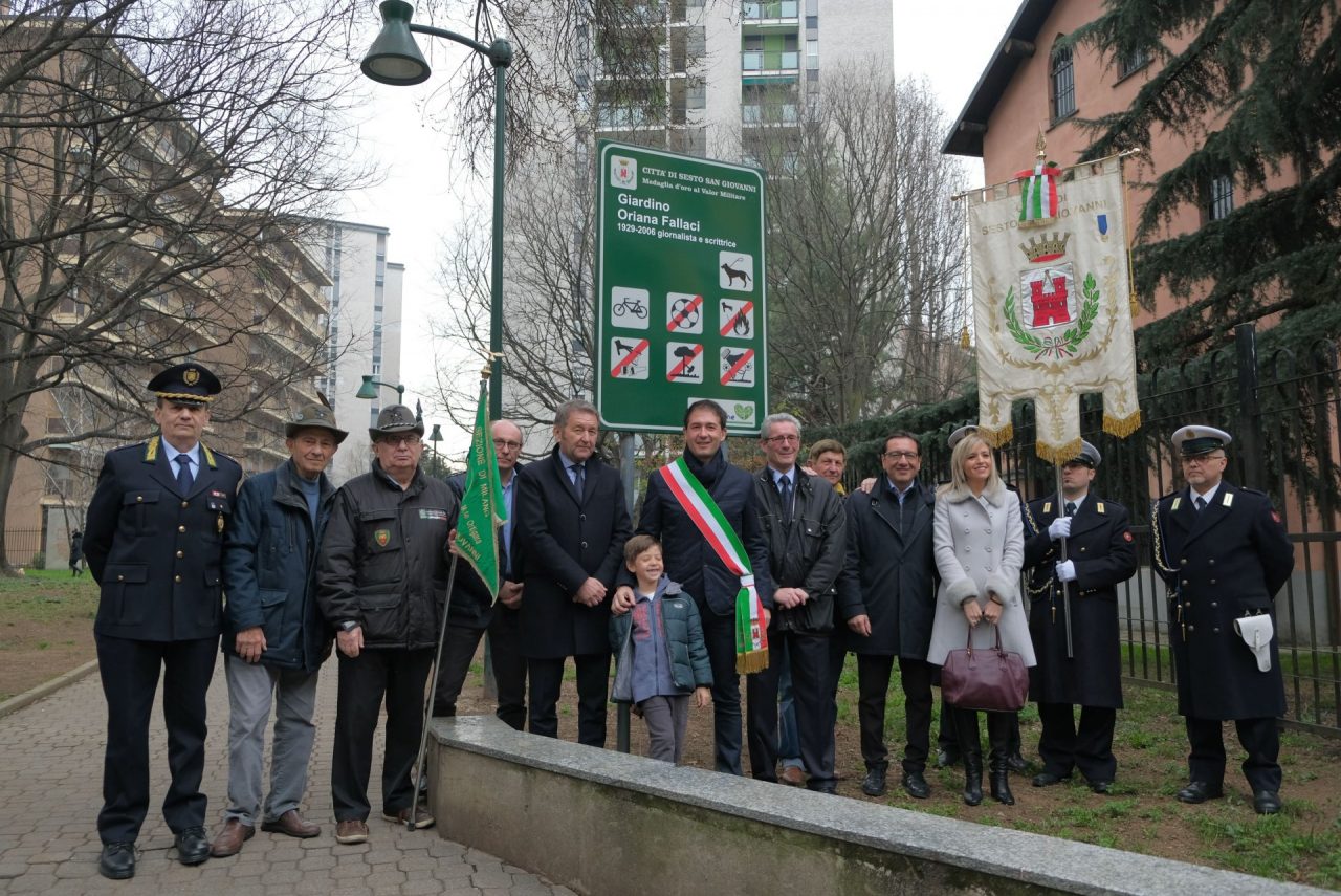 Inaugurazione dei giardini dedicati a Oriana Fallaci FOTO
