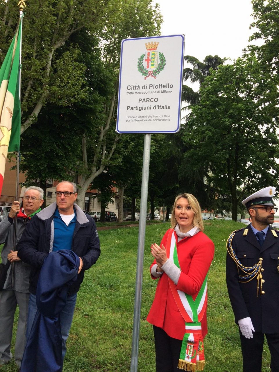 Un  Giardino per i Partigiani d’Italia inaugurato a Pioltello