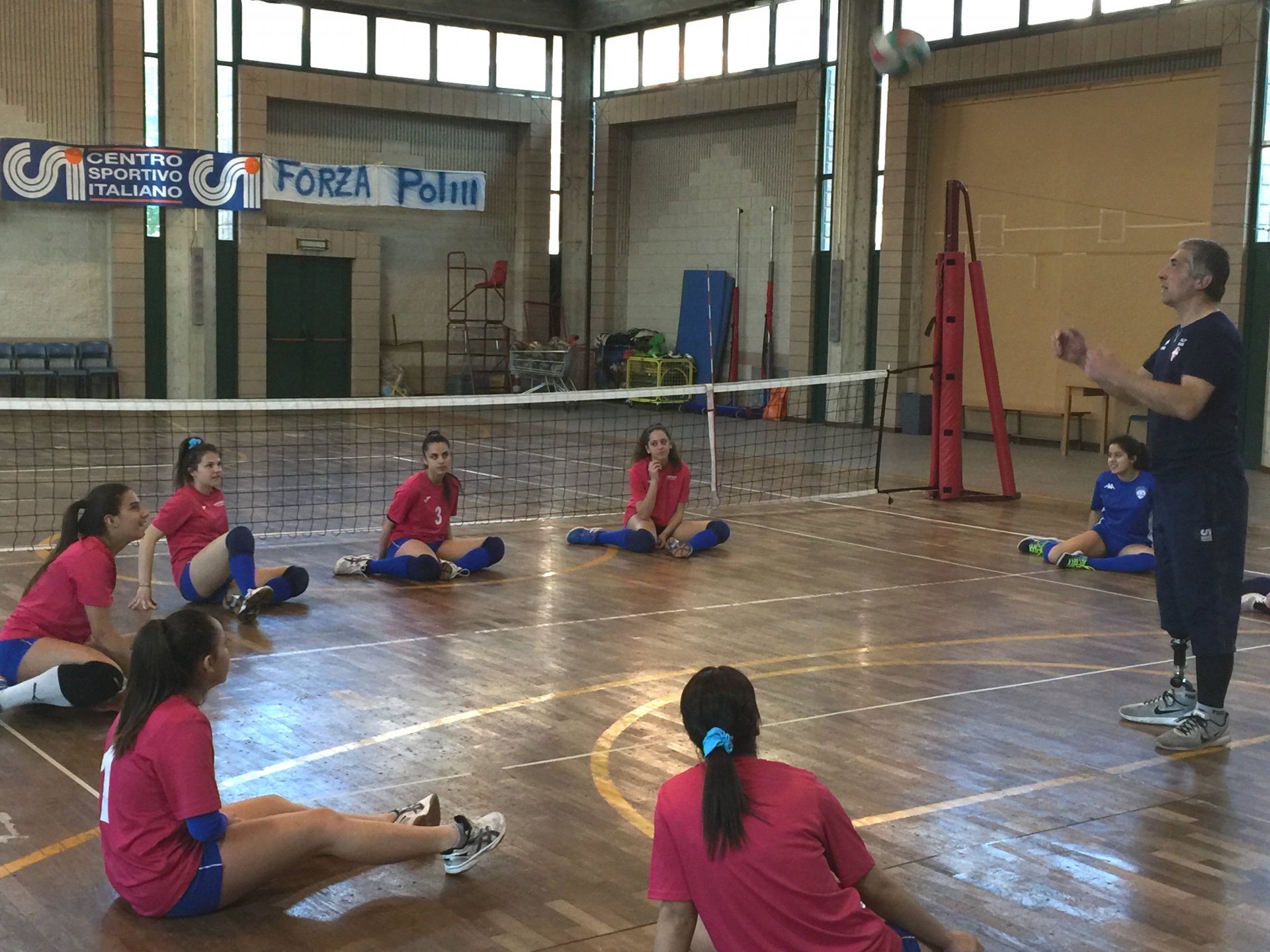 Polisportiva Maria Regina allenamento sitting volley