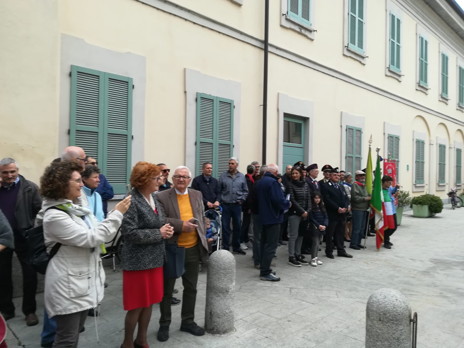 Manifestazioni per il XXV Aprile 2019 a Cassano d'Adda cerimonia con le autorità