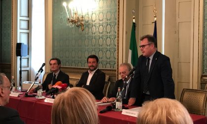Brivio sigla con il Governatore Fontana e il Ministro Salvini l'accordo per la sicurezza integrata
