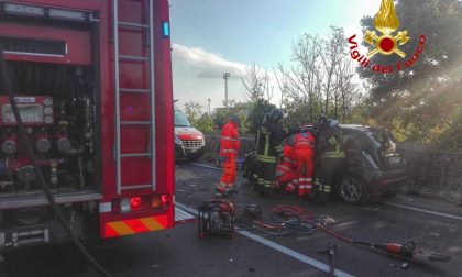 Incidente sulla Sp121, traffico bloccato a Cernusco FOTO