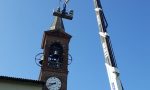 Lavori in corso al campanile di Pozzo dopo il guai del maltempo