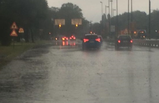 Maltempo viale Fulvio Testi allagato