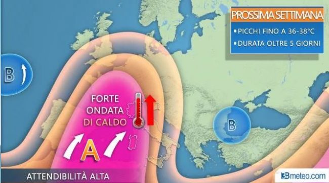 In arrivo un’ondata di caldo fino a 40 gradi