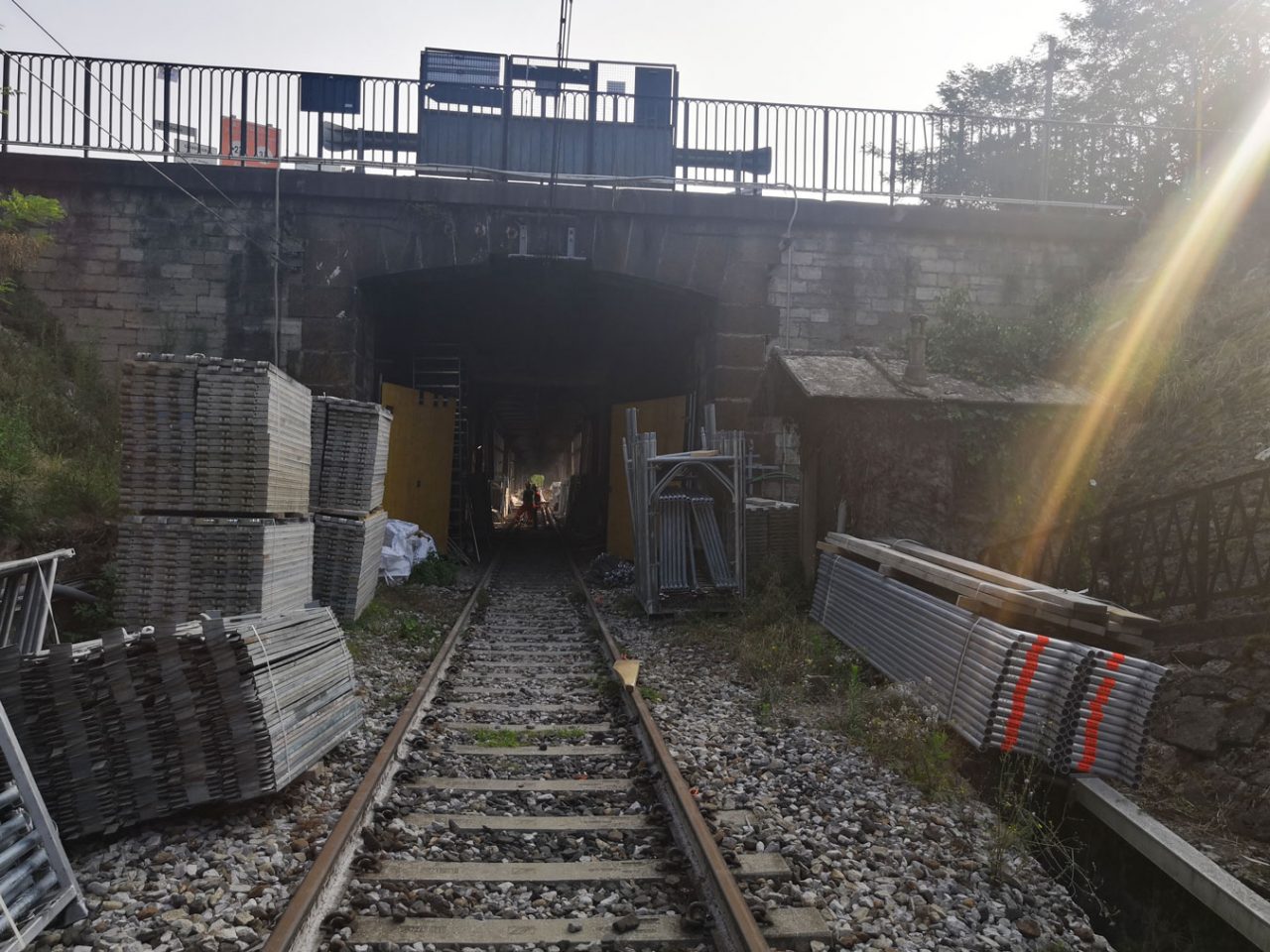 Ponte di Paderno: iniziati i lavori alla galleria artificiale