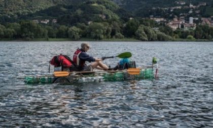 Dall’Adda al Mare Adriatico su una barca fatta con bottiglie di plastica