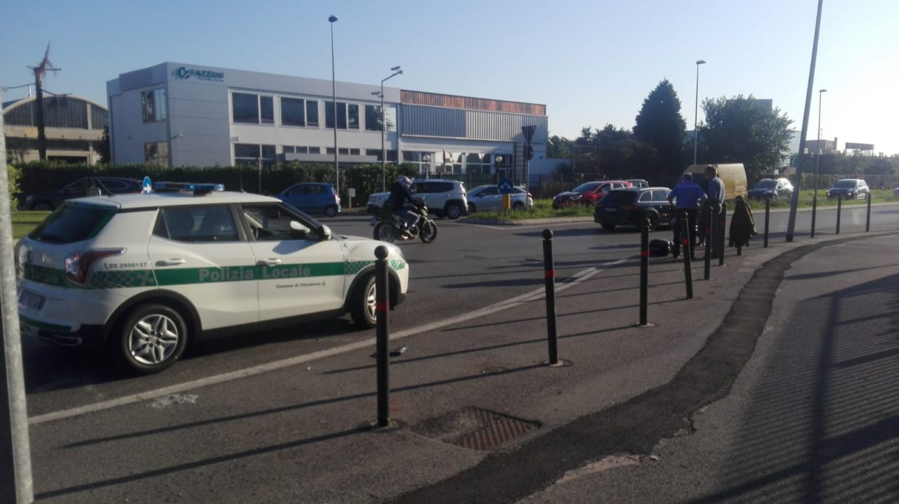 Incidente sulla Padana tra auto e moto