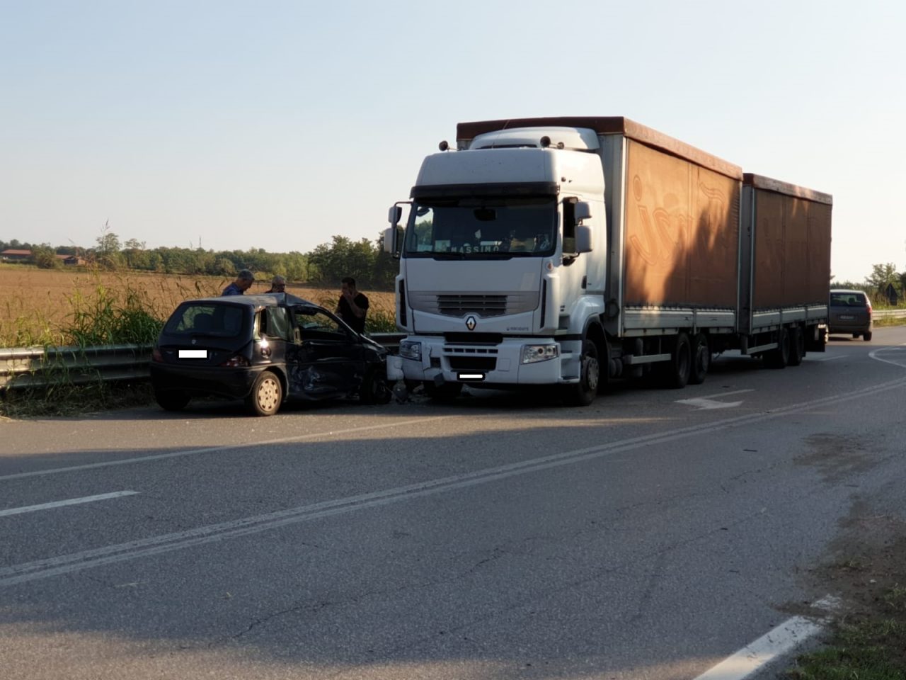 Incidente con un mezzo pesante sulla Sp179, occhio al traffico