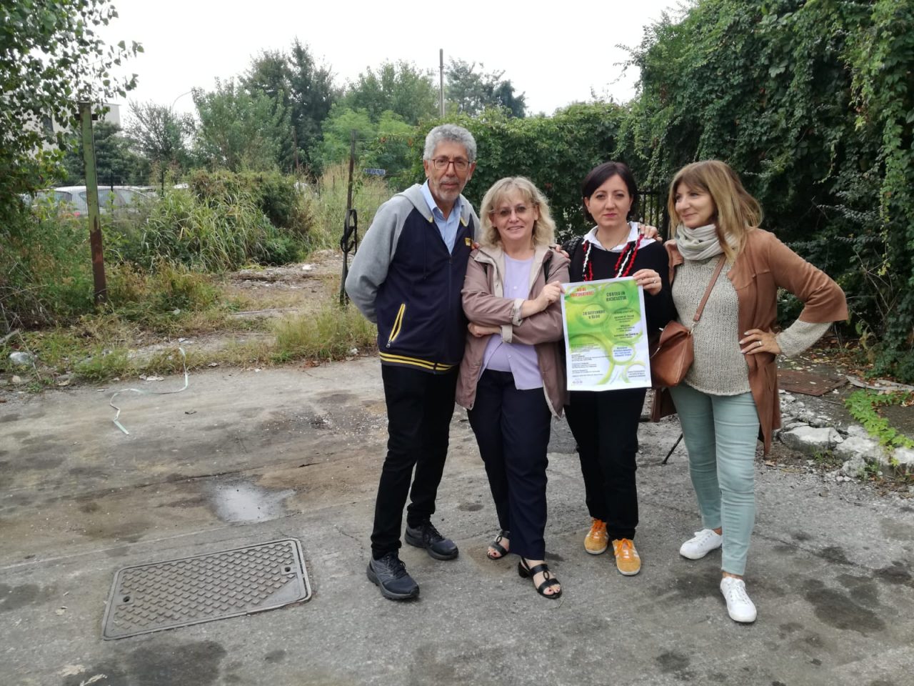 Trituratore, sopralluogo tecnico sul sito dove deve sorgere