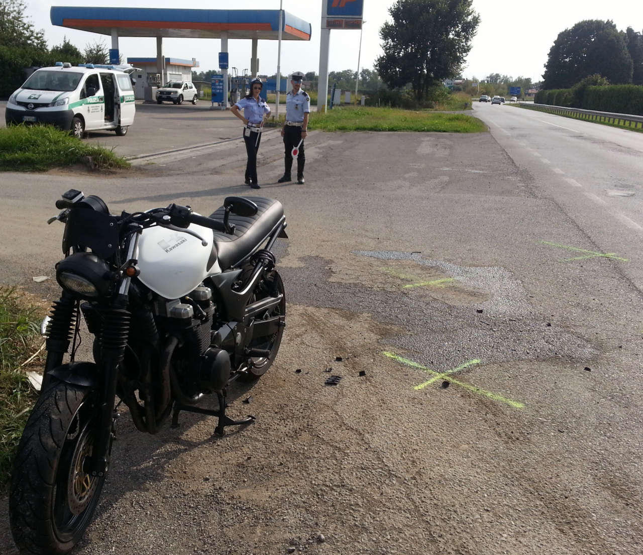 Masate schianto auto-moto sulla Sp 179