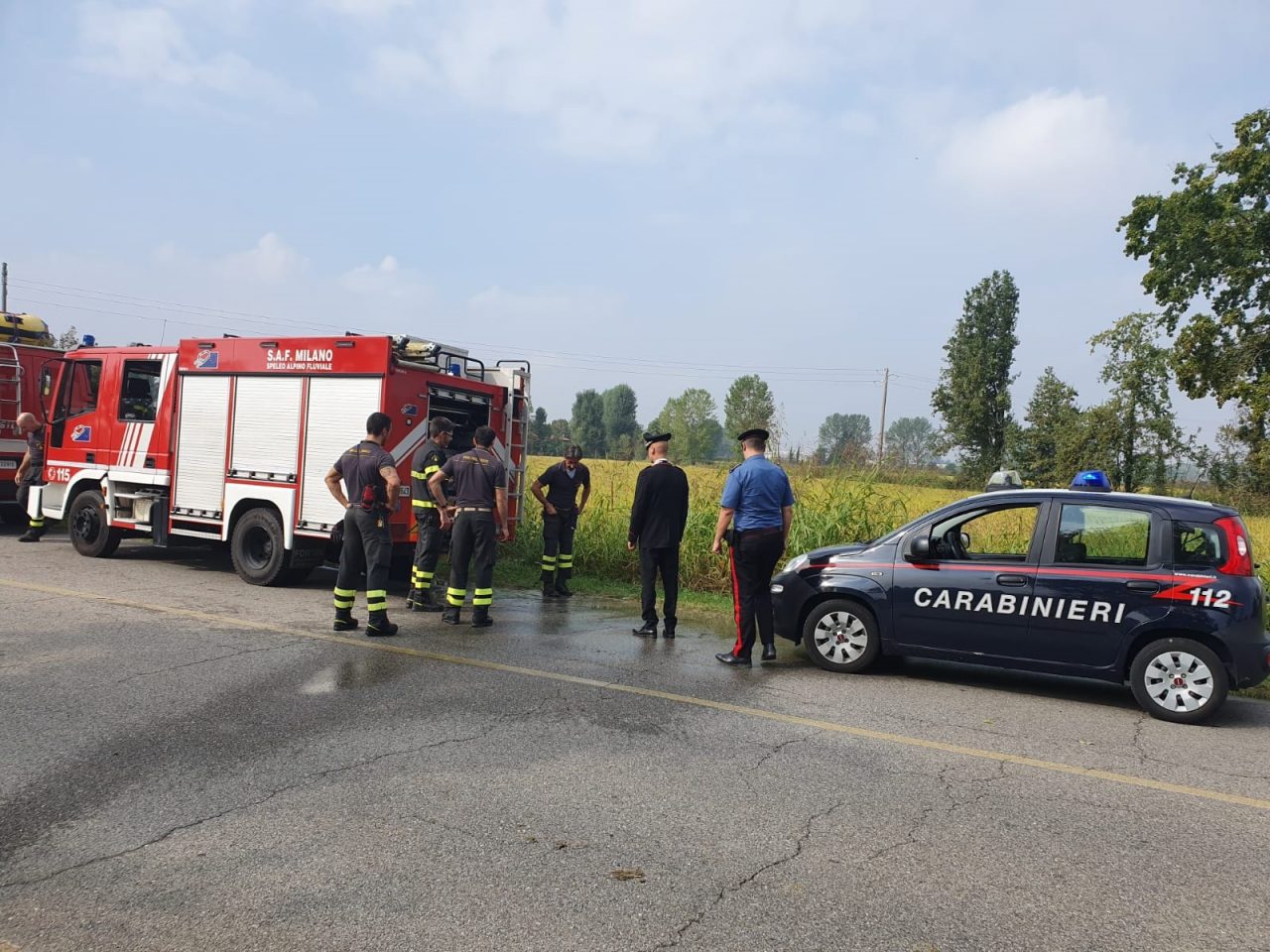 Ritrovato in un campo l’anziano scomparso giovedì a Tribiano