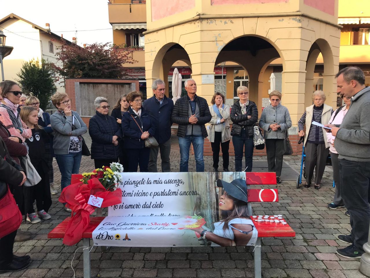 Pozzo ricorda Sharly, uccisa dal compagno
