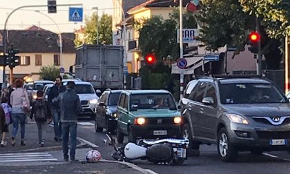 Incidente a Fara, ferito motociclista