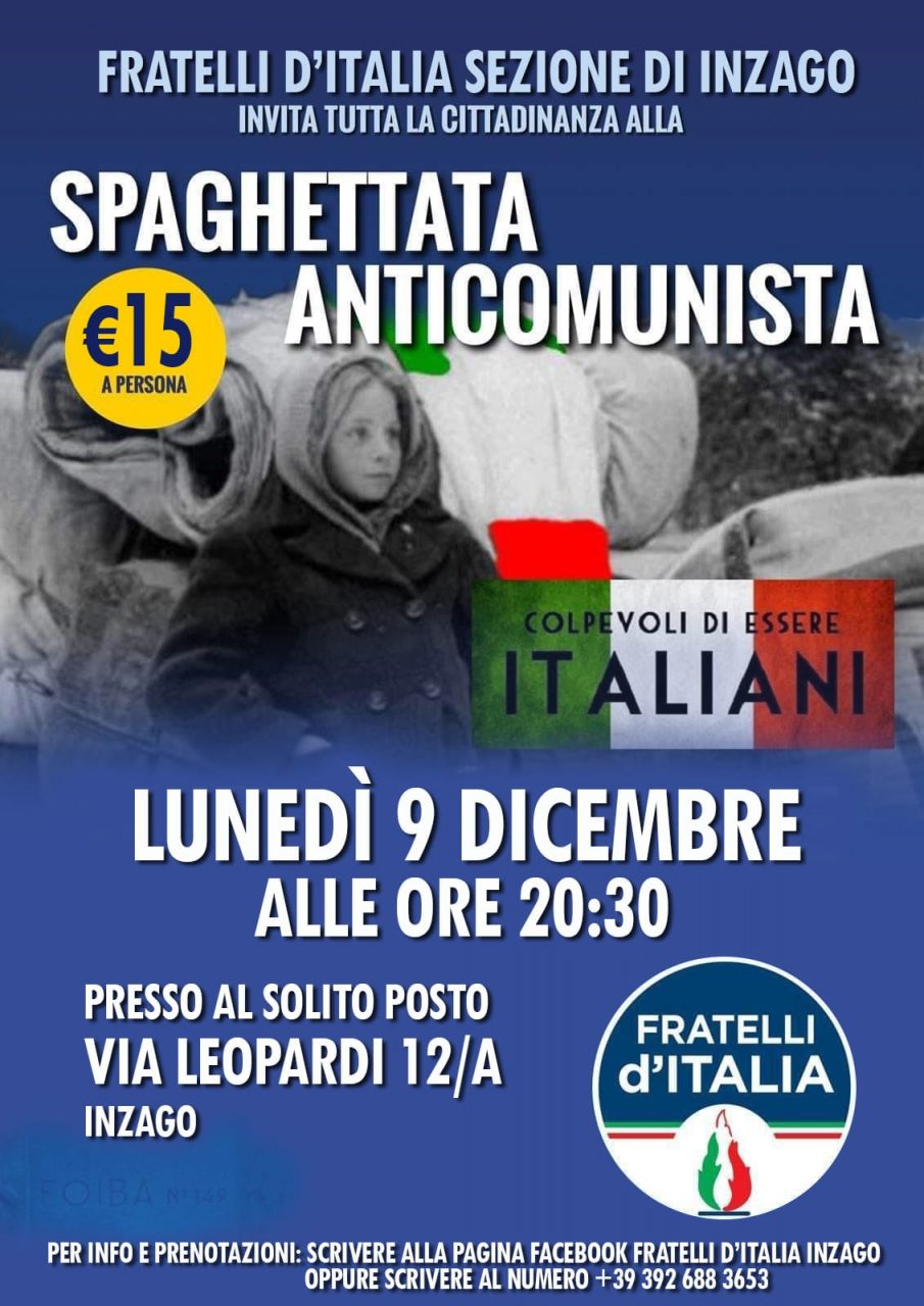 Lo spaghetto diventa… anticomunista