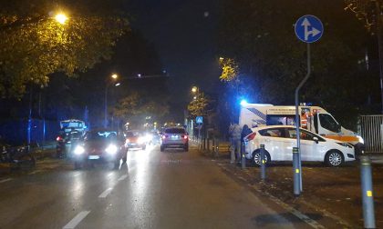 Scontro tra un'auto e una moto a Cernusco