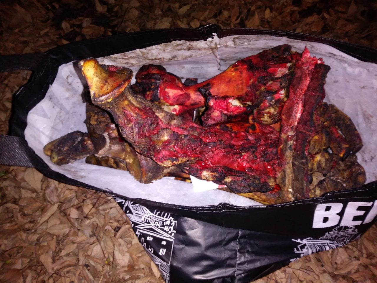 Borsone pieno di ossa trovato in centro a Trezzo. Macellazione abusiva?