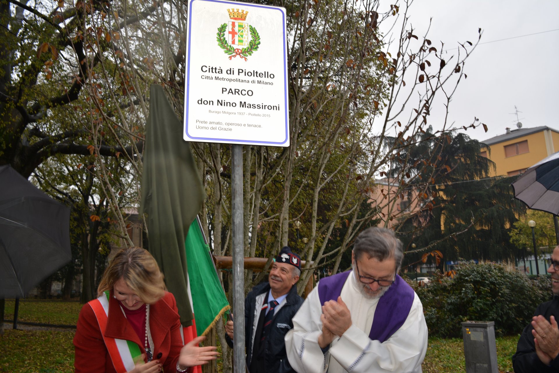 Pioltello parco dedicato a don Nino Massironi