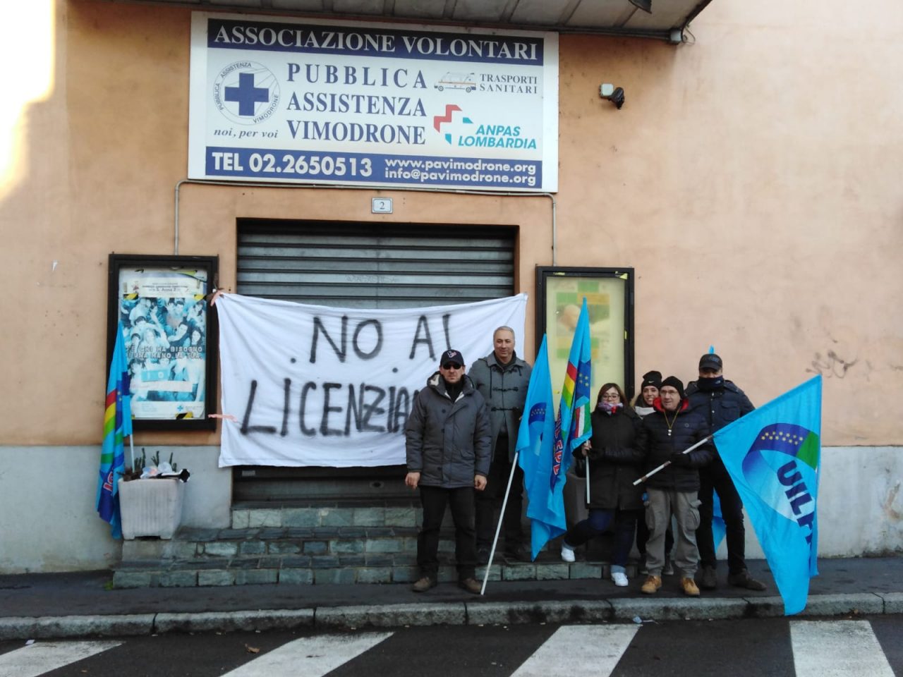 Pav Vimodrone, presidio contro i licenziamenti | FOTO