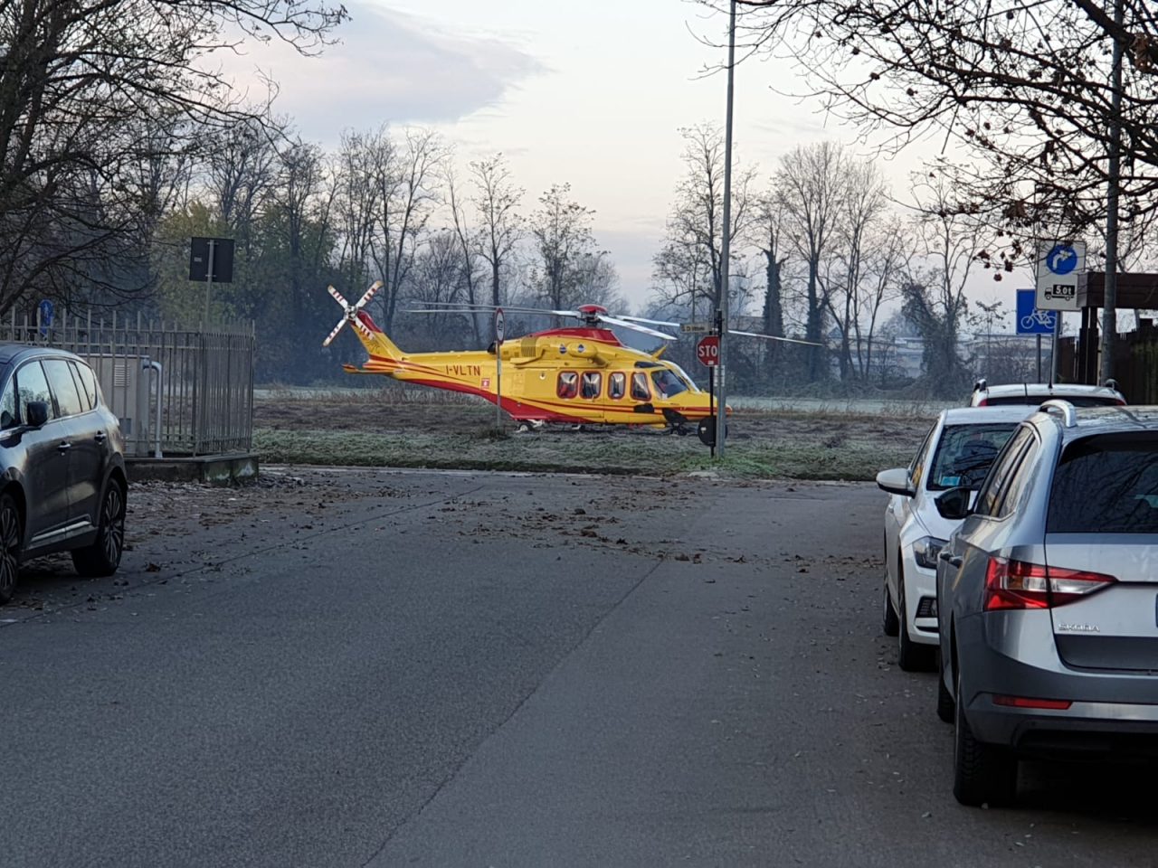 Ustione sul lavoro, arriva l’elisoccorso