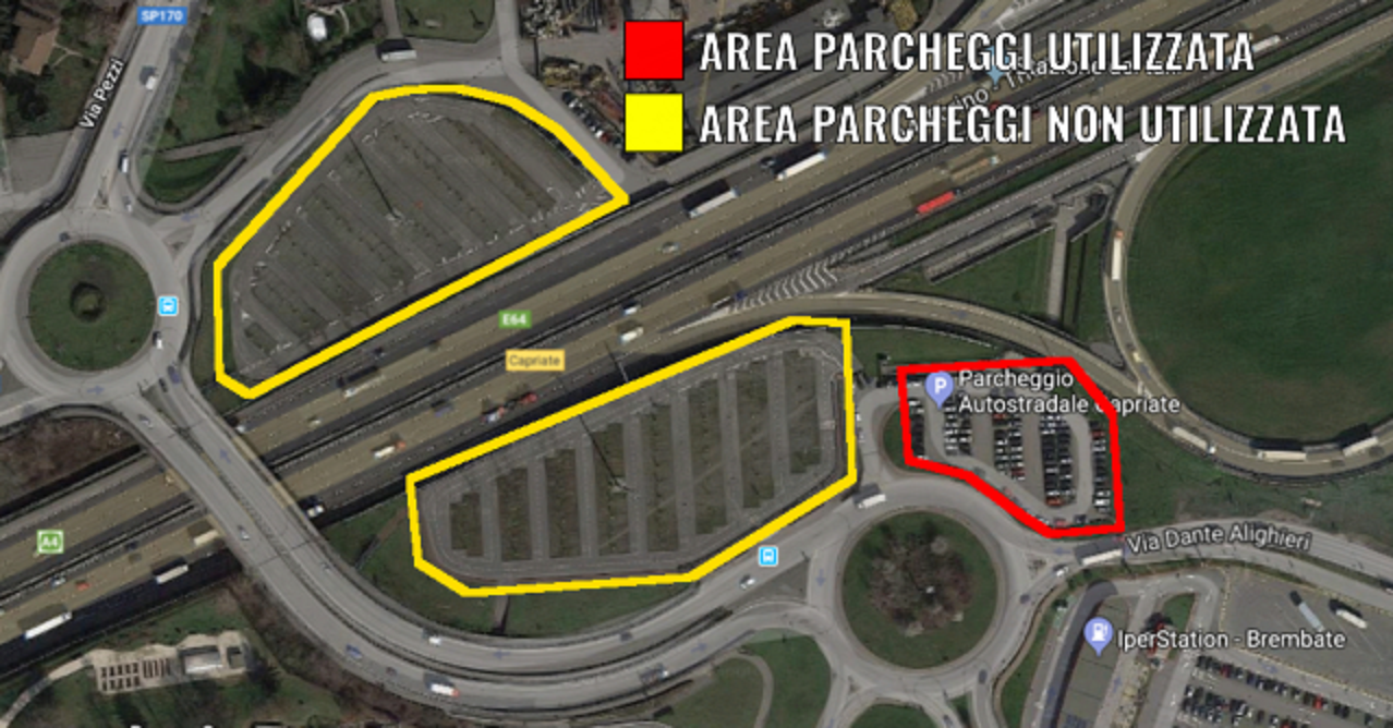 Parcheggi di interscambio a Brembate e Capriate, soluzione più vicina