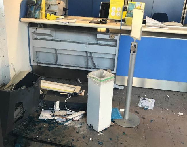 Bancomat esploso, a Pozzo poste chiuse fino a febbraio