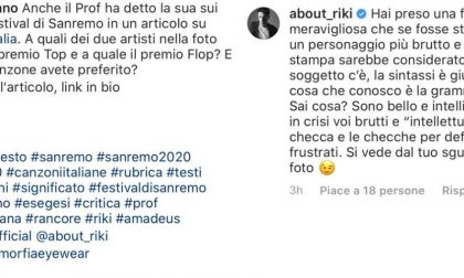 Riki accusato di omofobia per una lite su Instagram