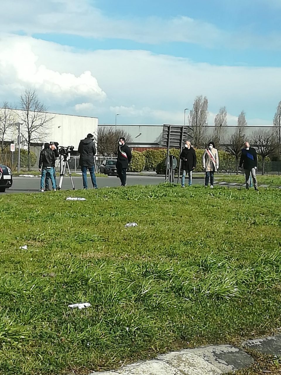 Coronavirus, delegazione dalla Martesana a Codogno FOTO