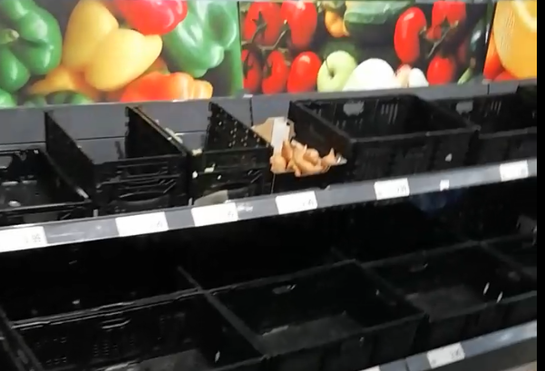 Psicosi da Coronavirus, supermercati presi d’assalto e svuotati VIDEO