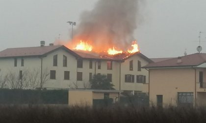 Incendio in una villetta a Busnago VIDEO