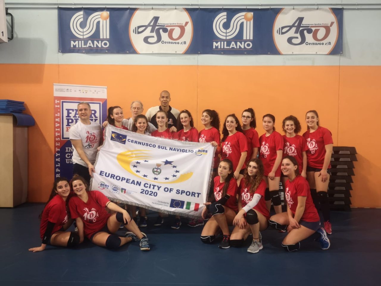All’Aso Cernusco le ragazze si allenano con Abdel Aziz della Powervolley Milano