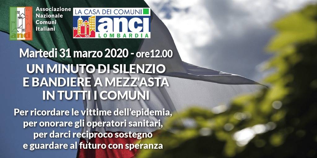 Bandiere a mezz’asta e minuto di silenzio davanti ai Comuni domani, martedì