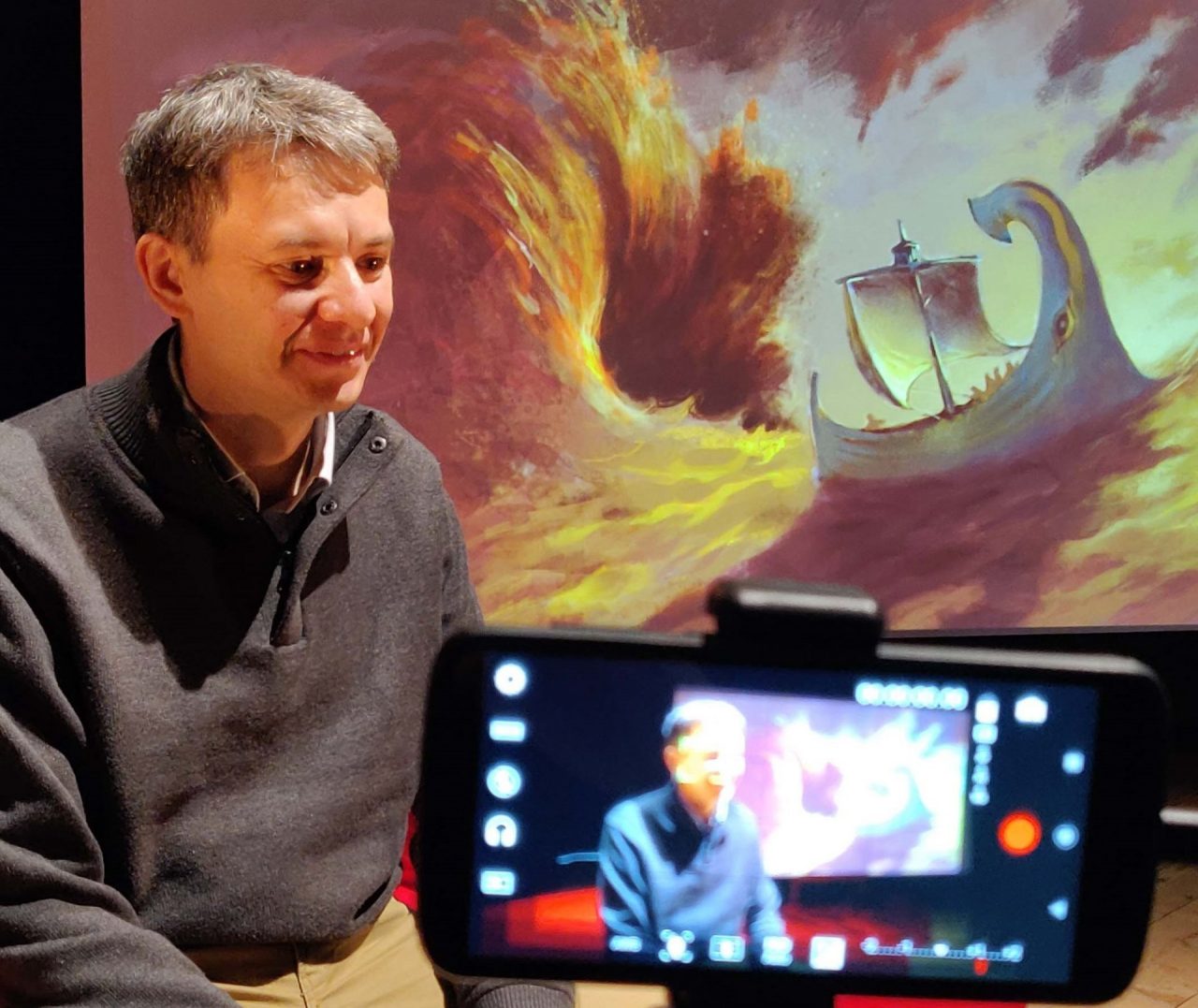 Il teatro è in diretta con la prima puntata di “Un caffè con Ulisse” (VIDEO)