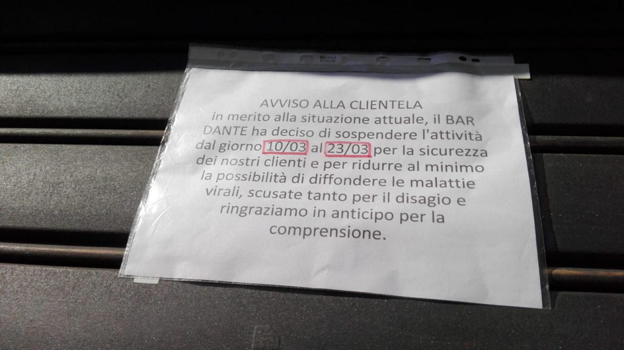 Coronavirus, tanti negozi chiusi in Martesana FOTO
