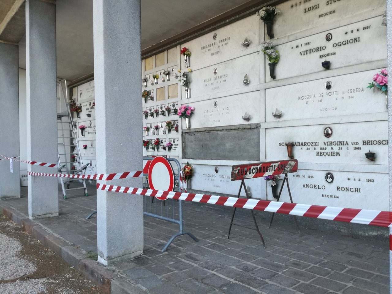parte inagibile del cimitero