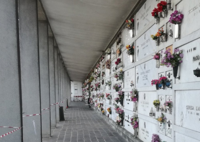 parte inagibile del cimitero