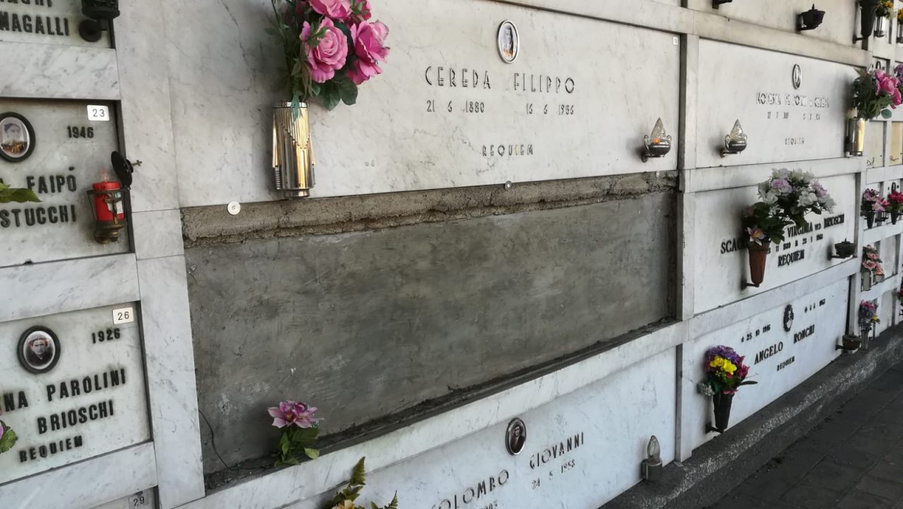 parte inagibile del cimitero