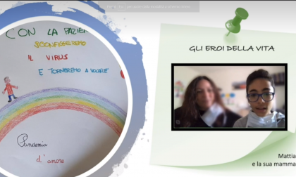 I ragazzi vicini agli anziani e al personale dell'Rsa di Mediglia VIDEO