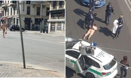 A passeggio nudo per Milano: fermato dai vigili FOTO-VIDEO
