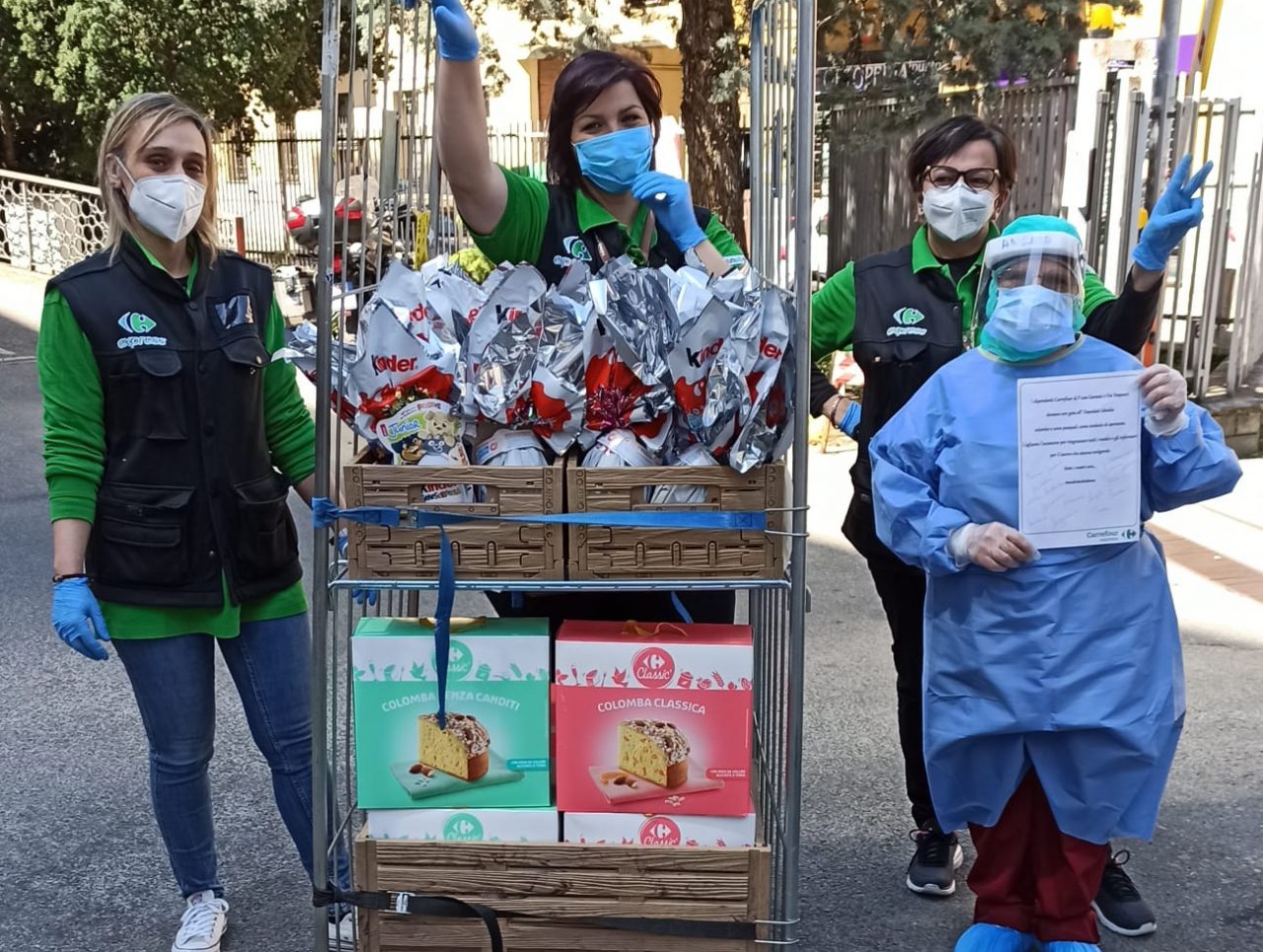 Uova e colombe pasquali all’ospedale Uboldo