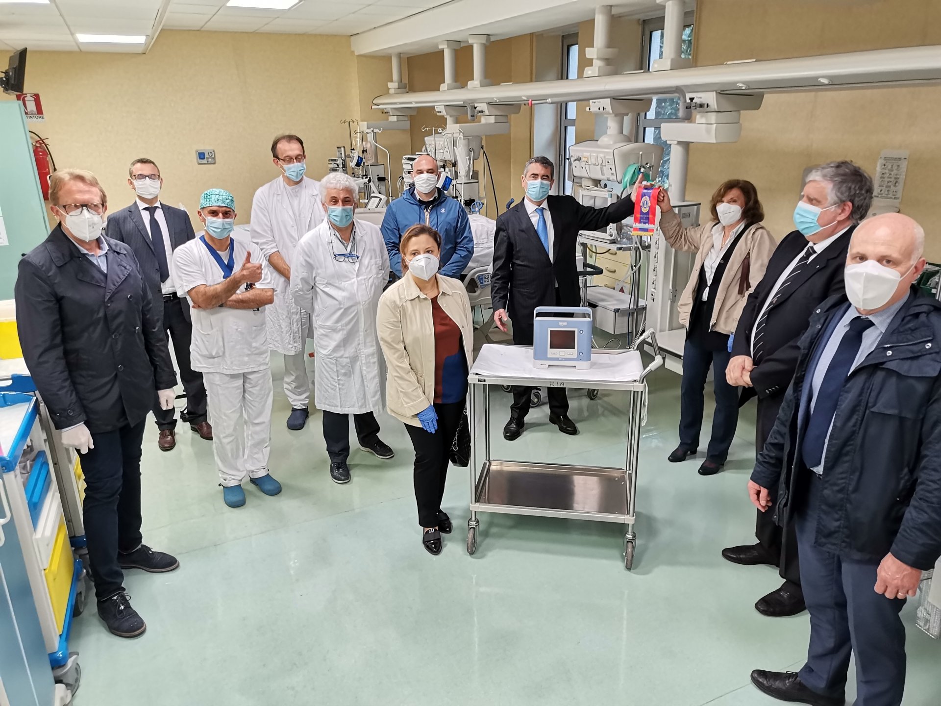 ospedale uboldo cernusco lions consegna ventilatore polmonare