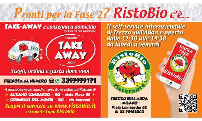Ristoranti self-service “RistoBio”: al lavoro anche in Covid-19 “fase2”