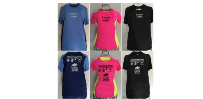 magliette celebrative mezza maratona del naviglio lions cernusco e pioltello
