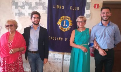 Il Lions club Cassano celebra due nuovi soci alla presenza del neo governatore