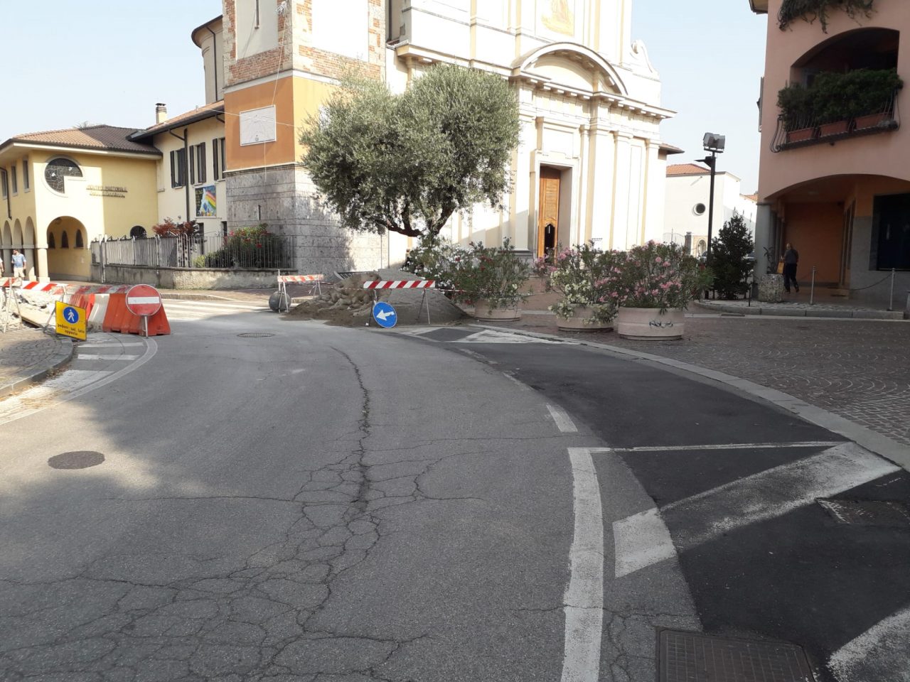 Da lunedì chiusa la piazza, cambia la viabilità nel centro di Pioltello