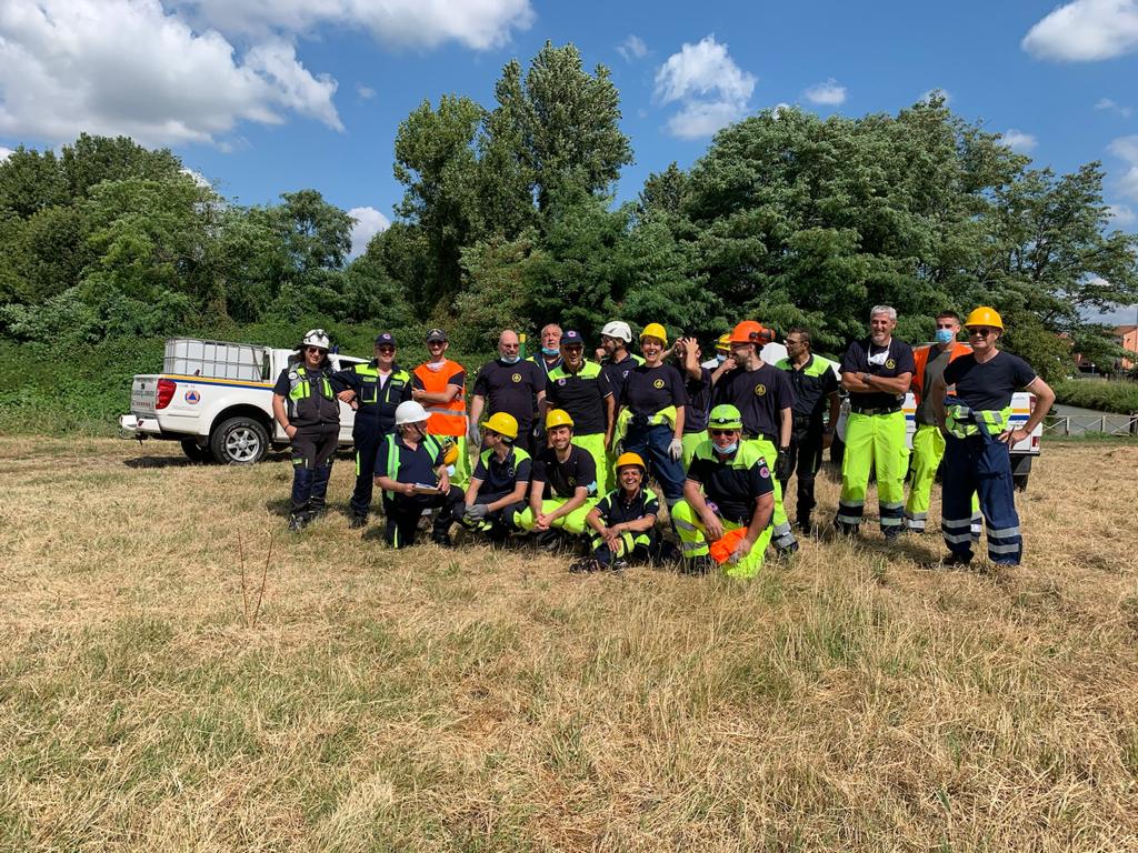 Esercitazione della Protezione civile a Bellinzago – FOTO