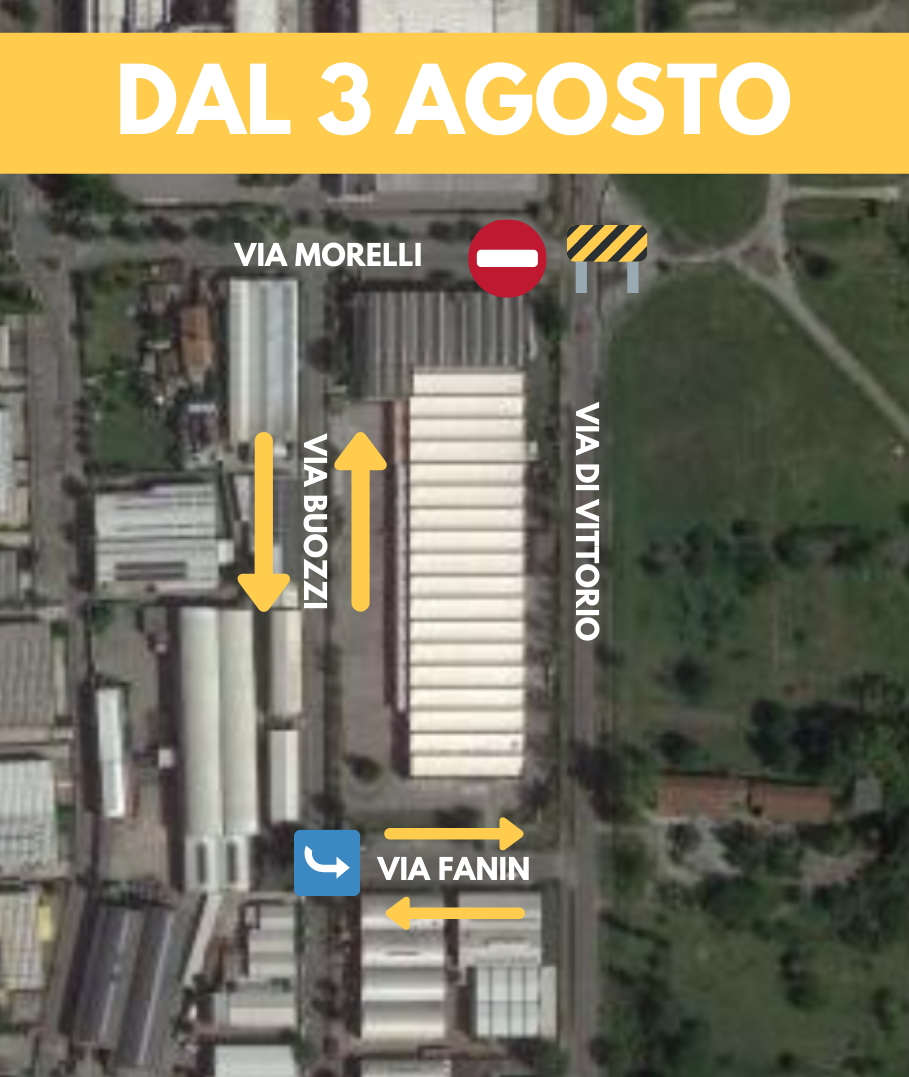 Segrate, apre il cantiere per la rotatoria di via Di Vittorio