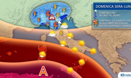 Primo break dell'estate: temporali e temperature in calo nel fine settimana